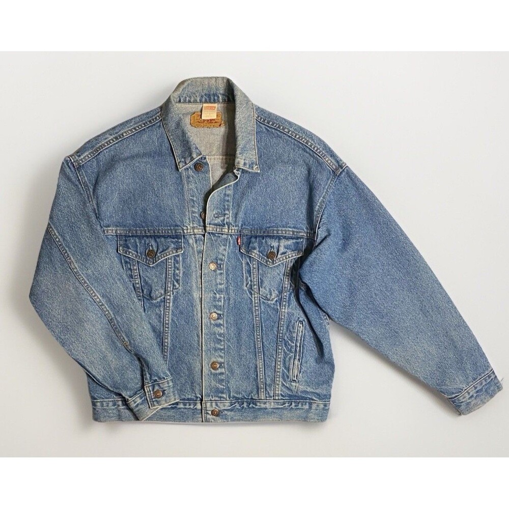 Vtg. 1987 Levi’s Strauss Denim Trucker Jacket Men’s Size M. 70507-0214